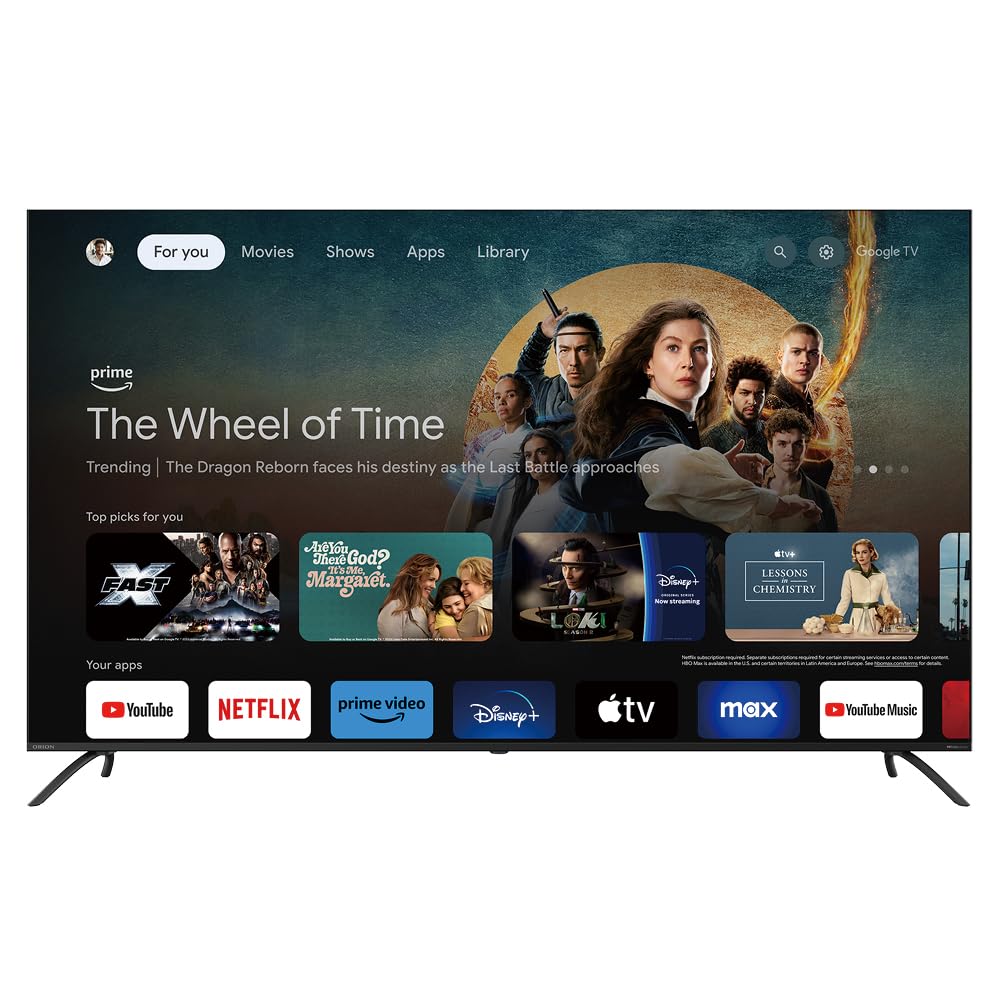 Amazon | オリオン スマートテレビ 75V型 4K 液晶 Google TV HDR10対応